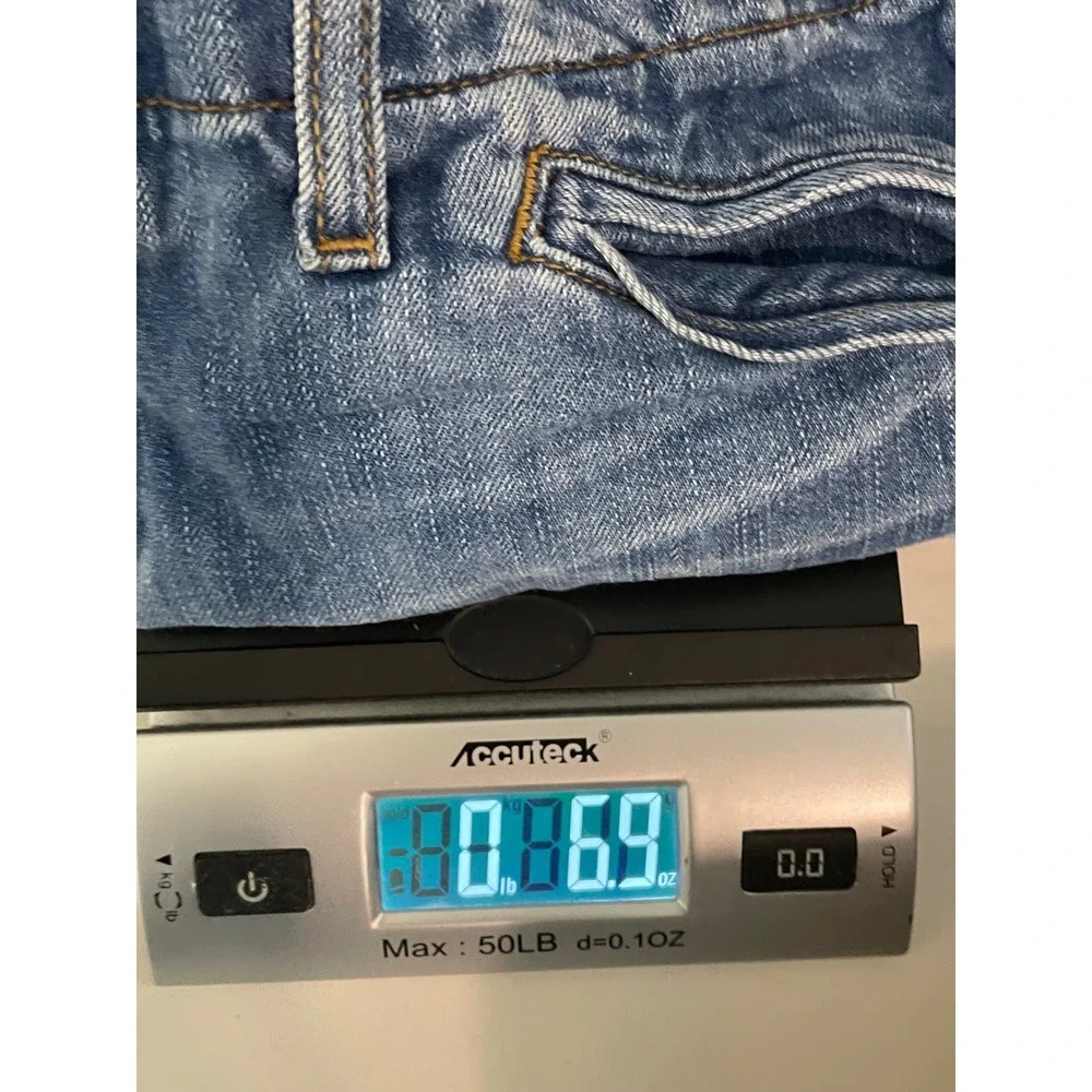 Y2K American‎ Eagle Outfitters Womens Denim Shorts Size 6 Blue Wash Button Fly